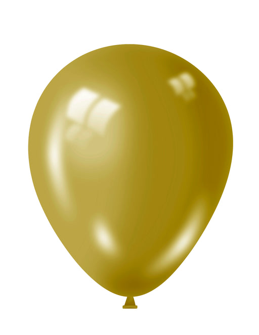 12" Gold Shiny Balloons 15pk