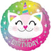 Caticorn Happy Birthday Balloon 17''