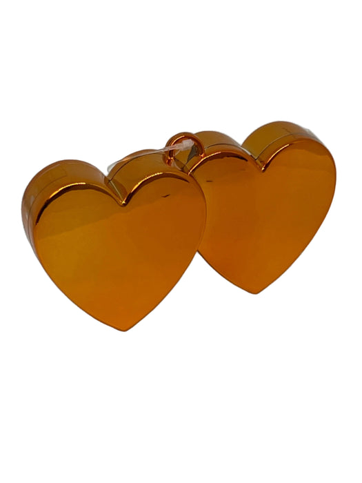 Orange Double Heart Balloon Weight 12pk