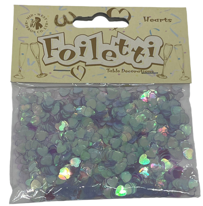 Iridescent Mini Heart Confetti 14g