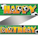 Football Party Birthday Banner