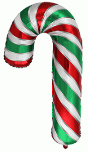 12 Inch Candy Cane Mini - Red / White /Green