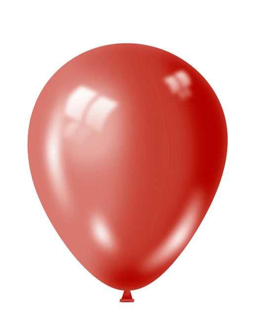 12" Red Shiny Balloons 15pk