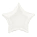 Solid Star Foil Balloon 20'',  - White