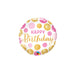 9'' Pink Dots Bday Airfill Foil (Requires Heat Seal) 10pk