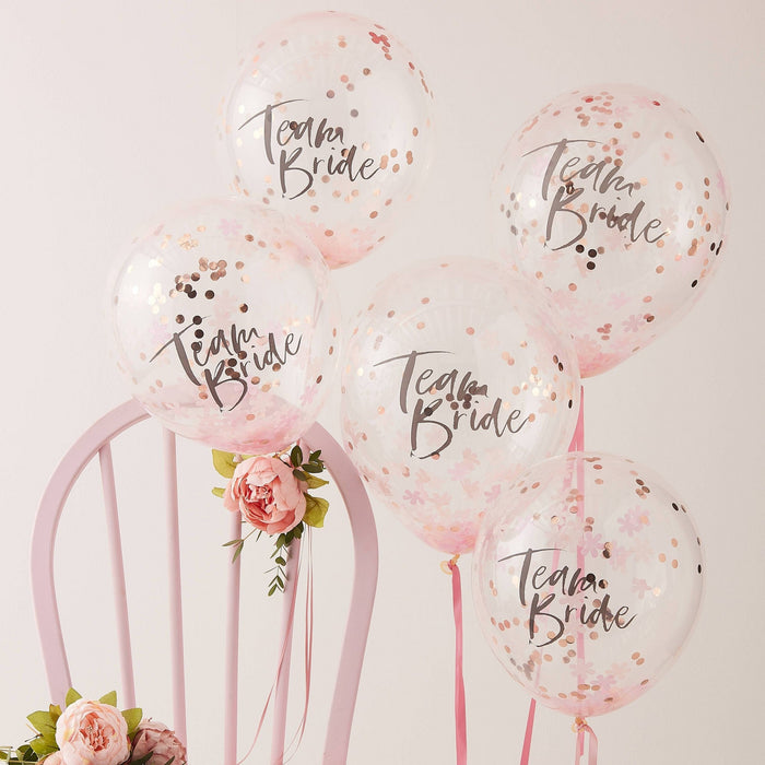 Team Bride'' Confetti Balloon