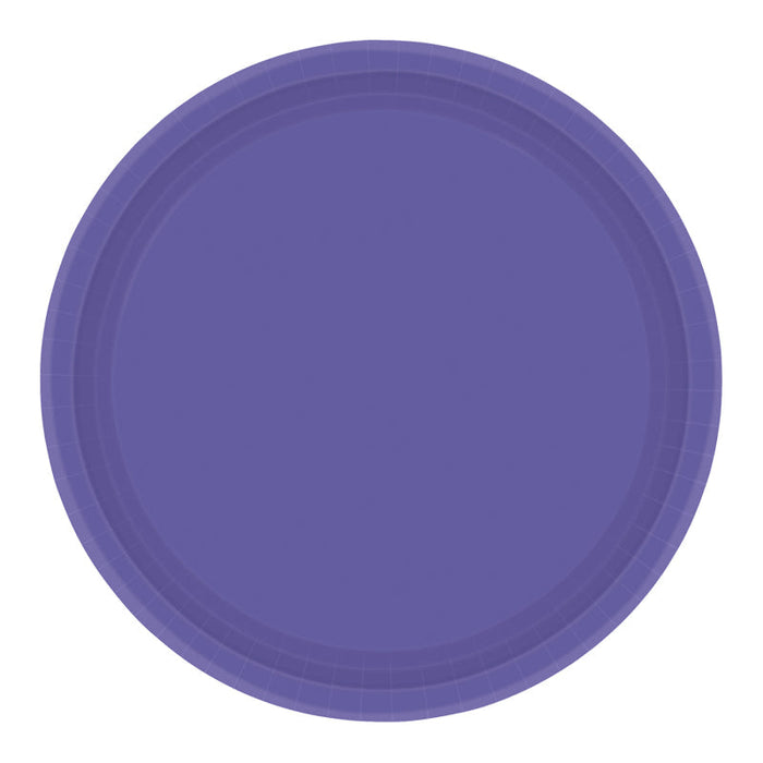 New Purple Paper Plate 22.8Cm 8pk