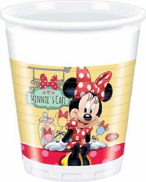 Minnie Mouse Cafe Plastic Cups 8pk
