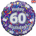 18'' Foil Happy 60th Birthday Streamers