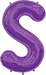 34'' Letter S - Purple