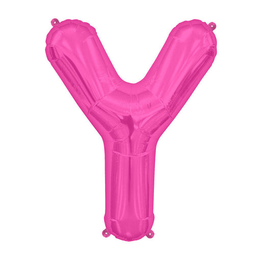 16'' Foil Letter Y - Magenta Packaged Air Fill