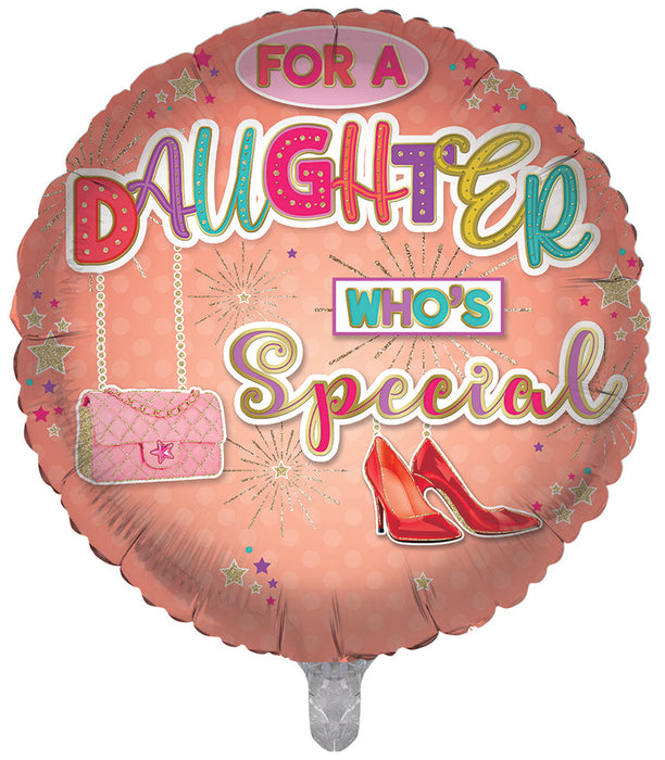 Special Daughter 18 Inch Foil Birthday Balloon