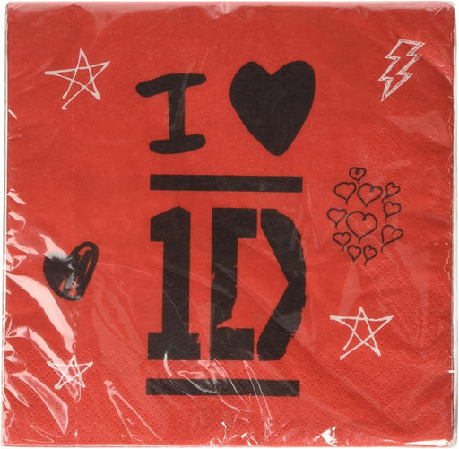 One Direction Napkins 16pk