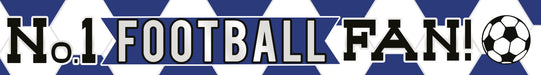 No 1 Football Fan Foil Banner