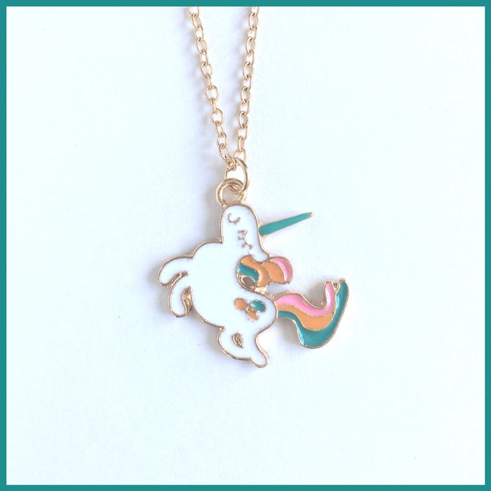 Enamel Unicorn Necklace