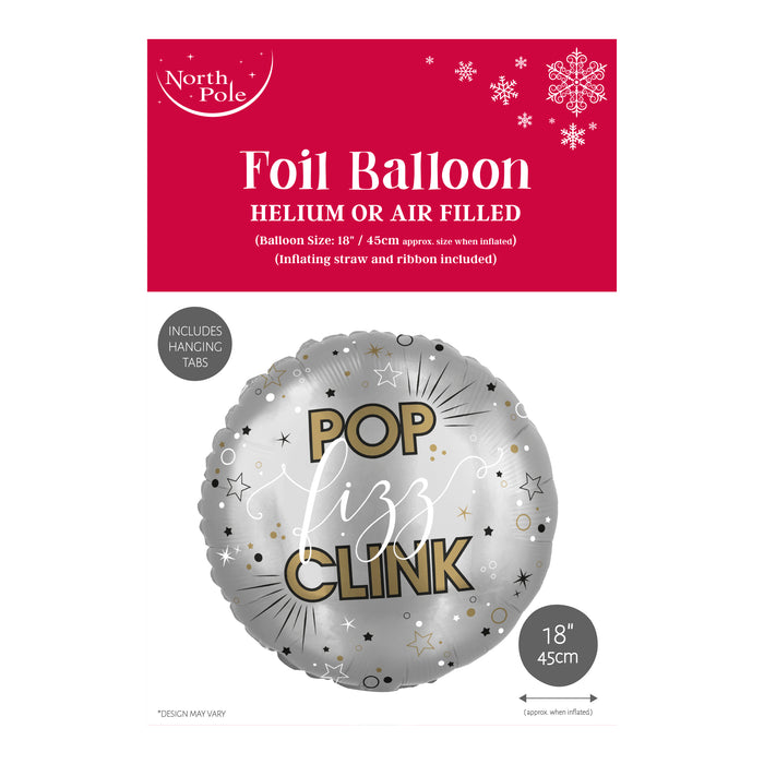 18" Pop Clink Fizz Foil Balloon