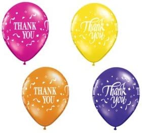 11'' Assorted Thank You 25pk