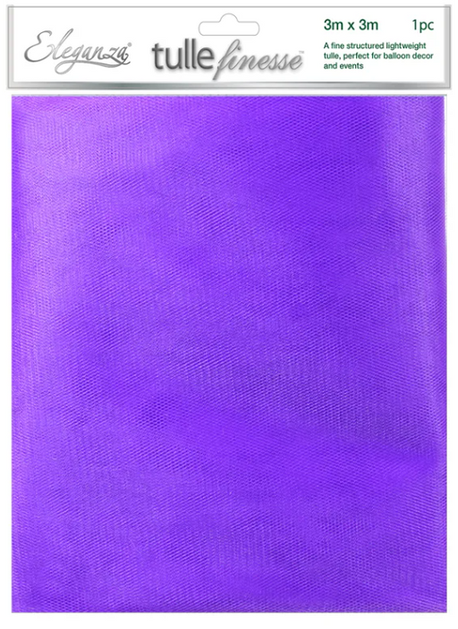 Purple Tulle 3M X 3M 1Pk