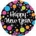 18'' Foil New Years Colourful Dots