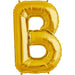 34'' Super Shape Foil Letter B - Gold