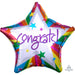 19'' Star Rainbow Congrats Foil Balloon