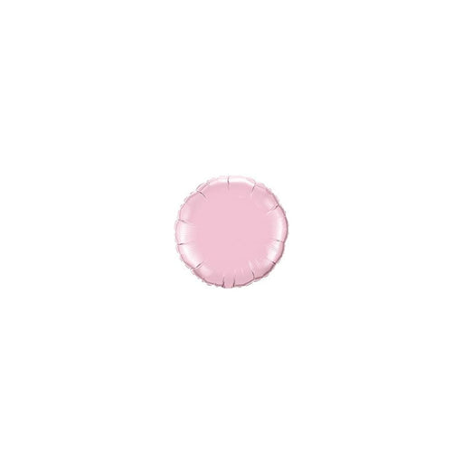18'' Round Pearl Pink Plain Foil