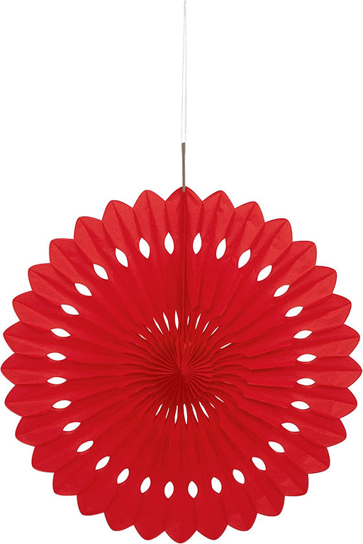 Red Paper Fan Decoration