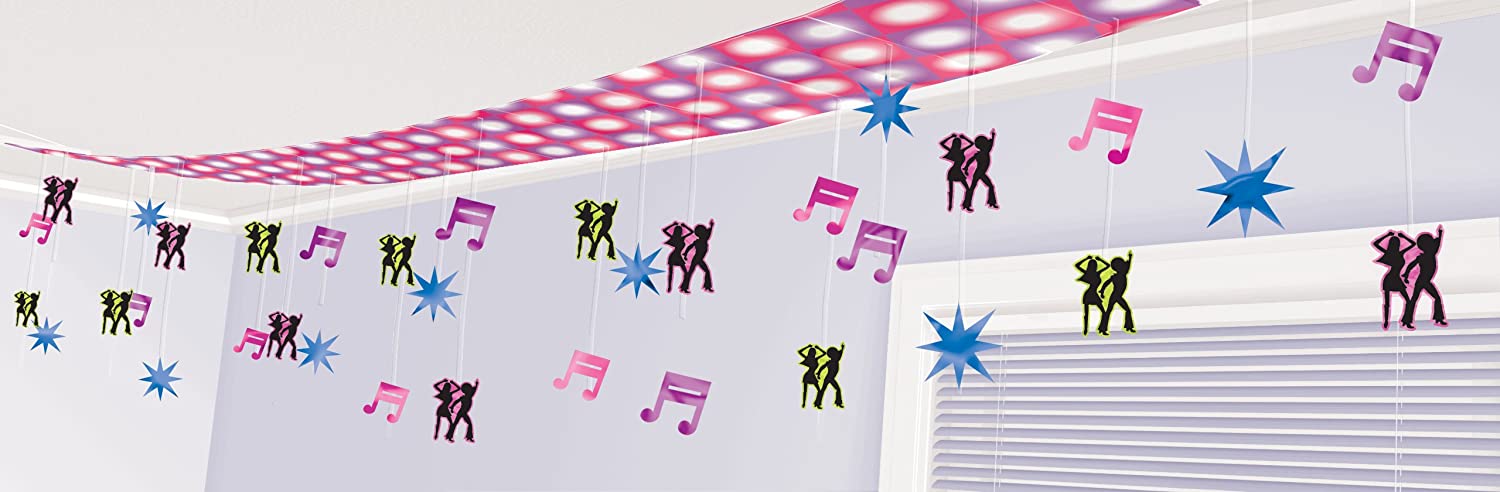 Disco Dancers Ceiling Decoration 12ft long