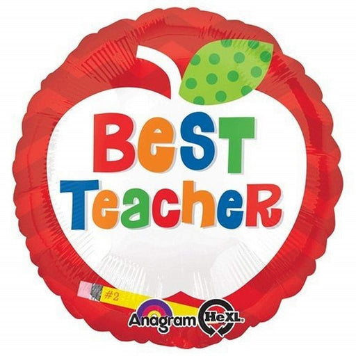 18'' Foil Best Teacher Apple