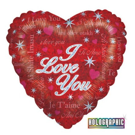 18'' Foil Sparkling I Love You Balloon
