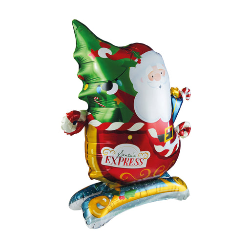 Sleigh Standing Foil Balloon 60 X 64Cm