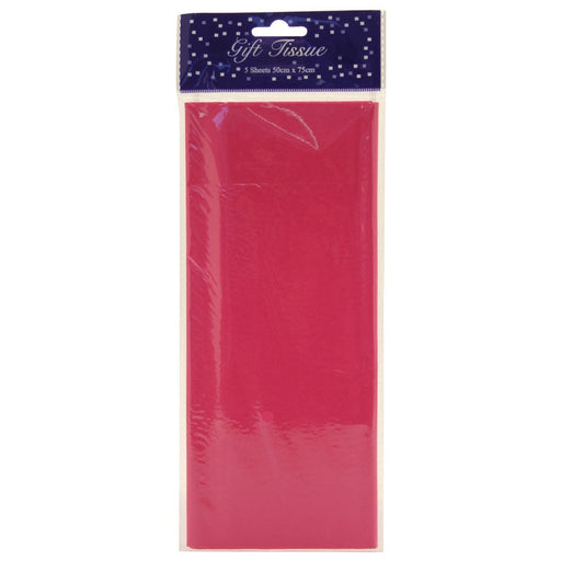 Hot Pink Tissue Paper 5 Sheets Per Pack