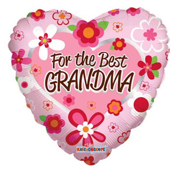 18'' For The Best Grandma Foil Balloon