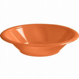 Orange Plastic Bowl 355Ml 20pk