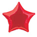 Ruby red Solid Star Foil Balloon 20"