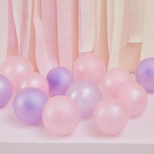 5 Inch Pearlised Pink and Purple Balloons 40pk