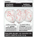 Clear Latex Balloons With Ruby Red Confetti 12'', 6Ct