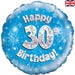 18'' Foil Happy 30th Birthday Blue