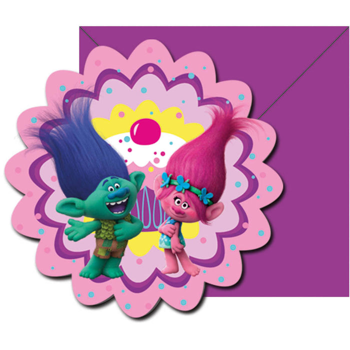 Trolls Party Invites (6pk)