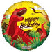 18'' Foil Happy Birthday Dinosaur