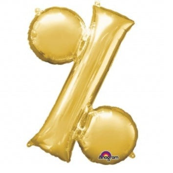 32'' Gold Symbol % Foil Balloon