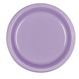 Hydrangea Plastic Plate 17.7Cm 20pk