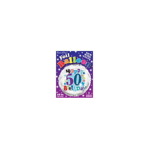 18'' Foil Happy 50th Birthday