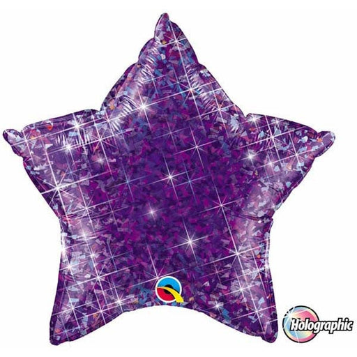 20'' Star Holographic Jewel Purple