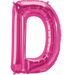 34'' Super Shape Foil Letter D - Magenta