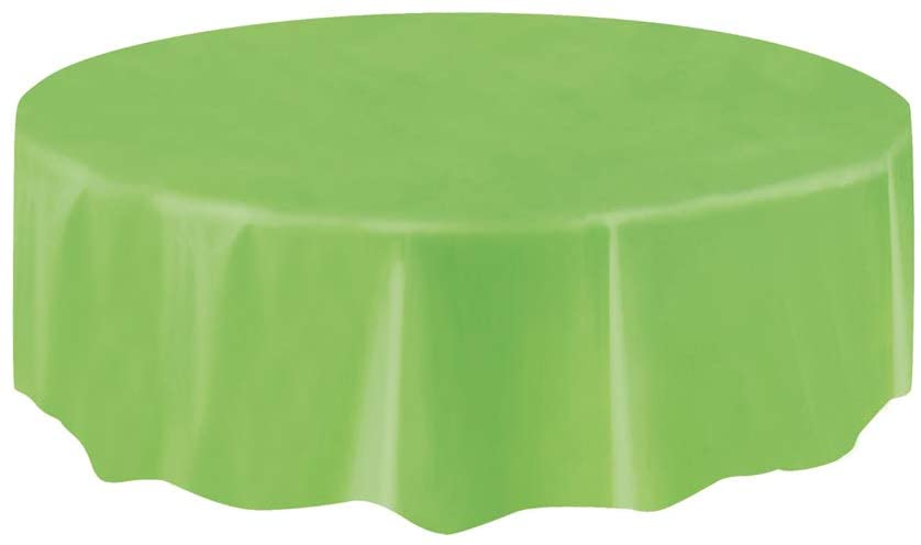 Lime Green Round Plastic Tablecover 213 Dia