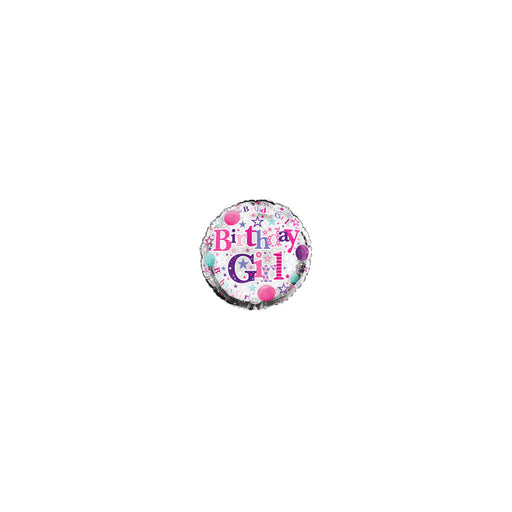 18'' Birthday Girl Sparkles Foil Balloon