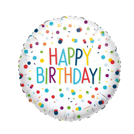 Dots Happy Birthday Foil 17''