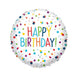 Dots Happy Birthday Foil 17''