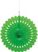 Lime Green Paper Fan Decoration